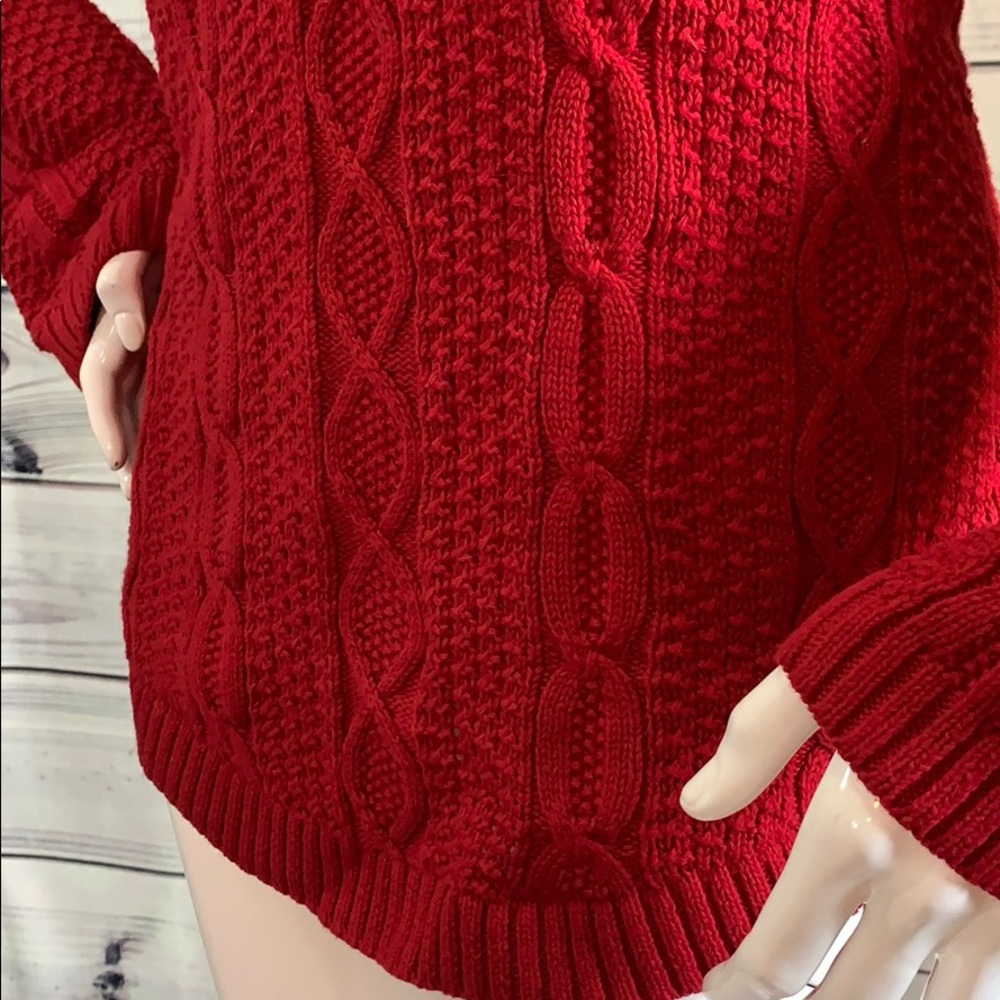 S0LD——Jeanne Pierre cowl neck knit sweater top - Picture 2 of 9